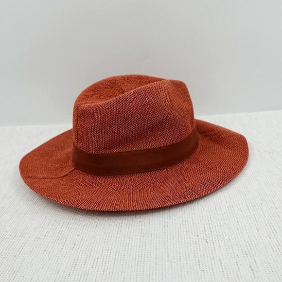 Marcus Adler New York Panama Hat Rust Classic Sun Protection - Picture 3 of 8